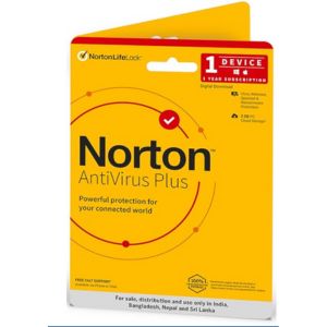 Norton Antivirus Plus | 1 User 1 Year |Additionally Includes Smart Firewall, Password Manager & PC Cloud Back Up| PC or Mac